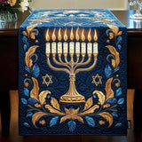 Table Runner - Illuminated Menorah