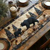 Table Runner - Black Bear Family