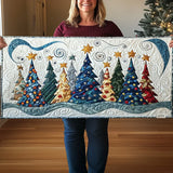 Table Runner - Snowy Pine Landscape