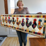 Table Runner - Rooster Parade